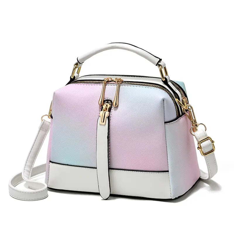 Dacida Trendy Gradient Handbag Women's Bag Unique New Double Sided Zipper Handbag